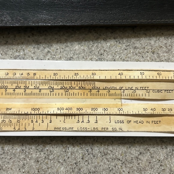 Vintage Pickett Trainer Model 120 Slide Rule & Leather Case - Picture 7 of 8